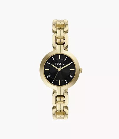 Fossil Kerrigan Three-Hand Gold-Tone Stainless Steel Woman's Watch | BQ3925 | Time Watch Specialists