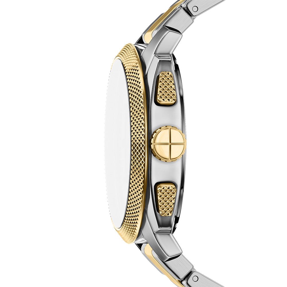 Fossil Machine Black Dial and Gold Steel Bracelet 44mm Men's Watch | FS6159 | TIME Watches
