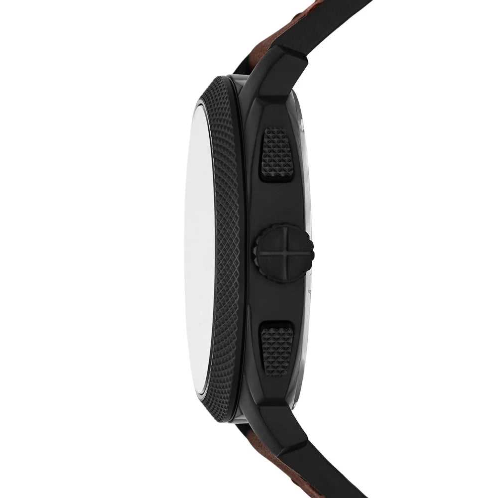 Fossil Machine Chronograph Brown Leather Men's Watch | FS6101 | Time Watch Specialists