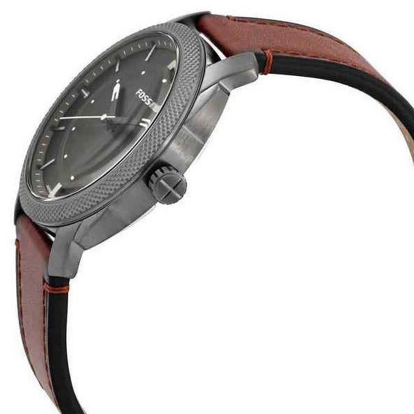 Fossil Machine Three-Hand Date Brown Leather Men's Watch | FS5900 | Time Watch Specialists