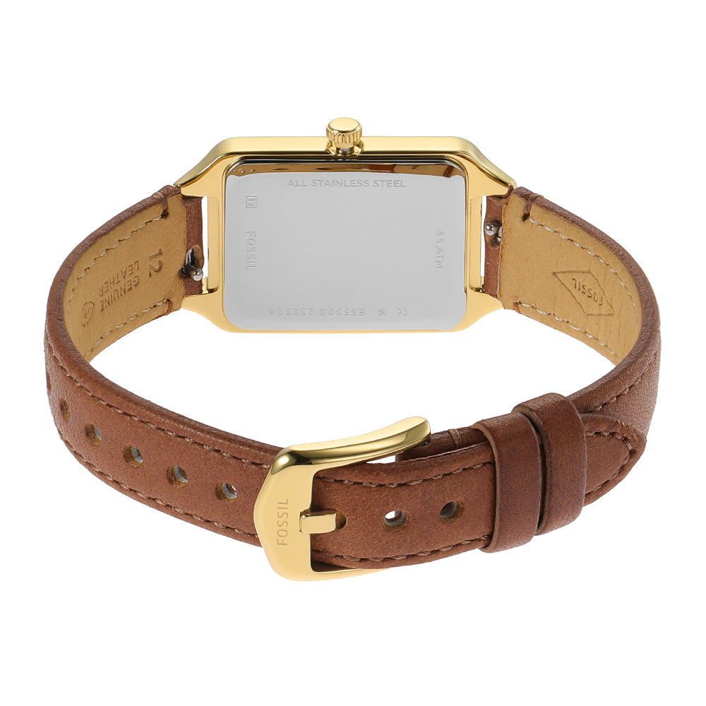 Fossil Raquel Gray Dial and Brown Leather Strap 23mm Women's Watch | ES5303 | TIME Watches