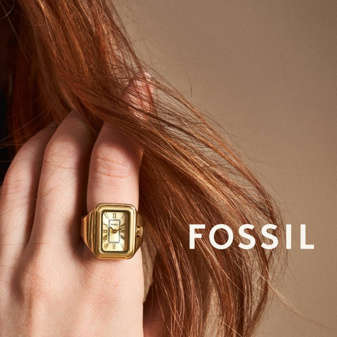 Fossil Raquel Ring Two - Hand Gold - Tone Stainless Steel Women's Ring Watch | ES5343 | TIME Watches
