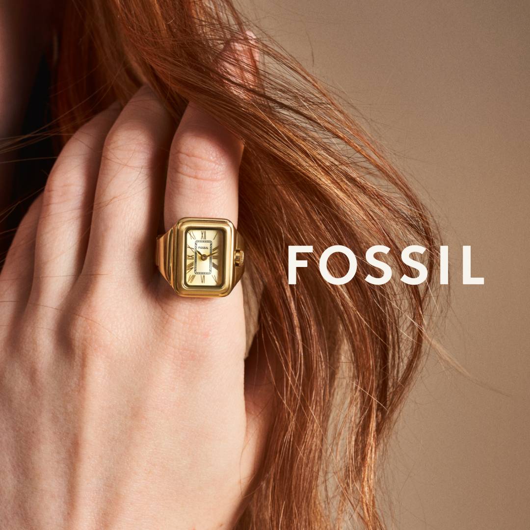 Fossil Raquel Ring Two - Hand Gold - Tone Stainless Steel Women's Ring Watch | ES5343 | TIME Watches