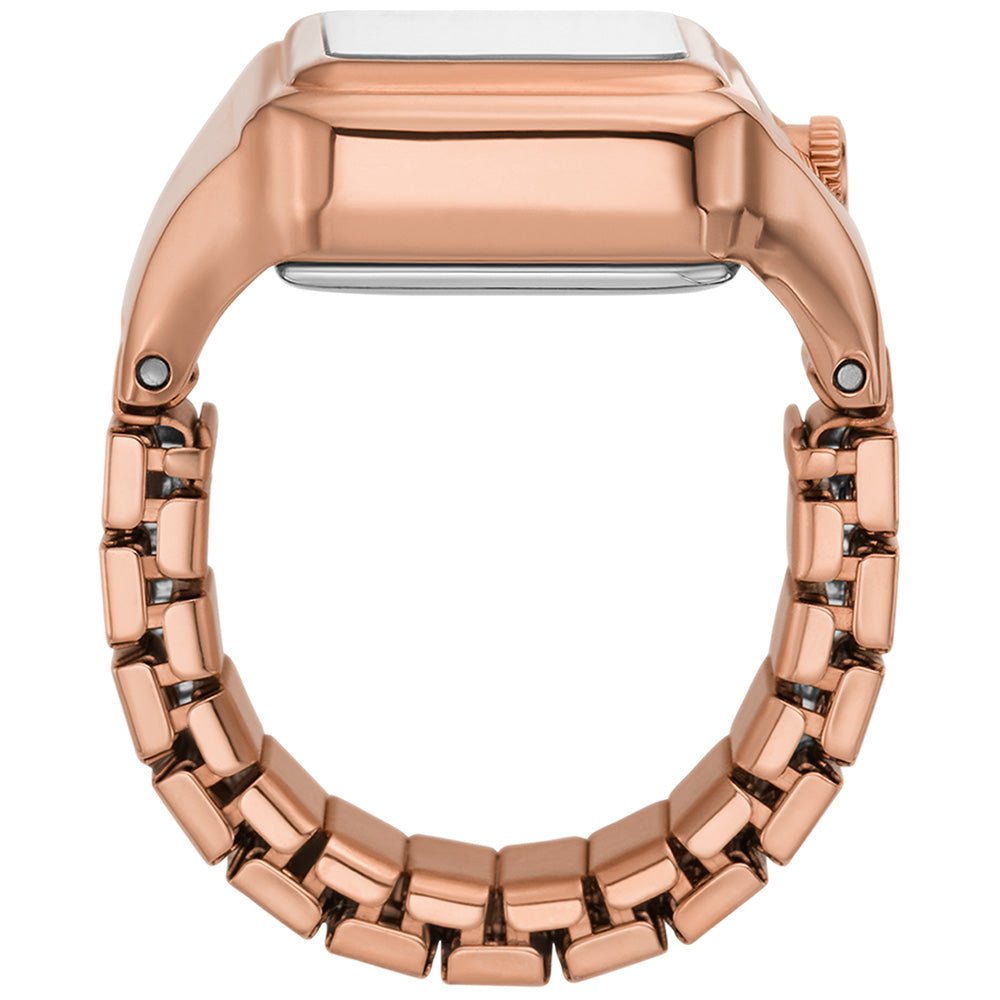 Fossil Raquel Watch Ring Rose Gold Dial and Rose Gold Steel Bracelet 14mm Women's Watch | ES5345 | TIME Watches
