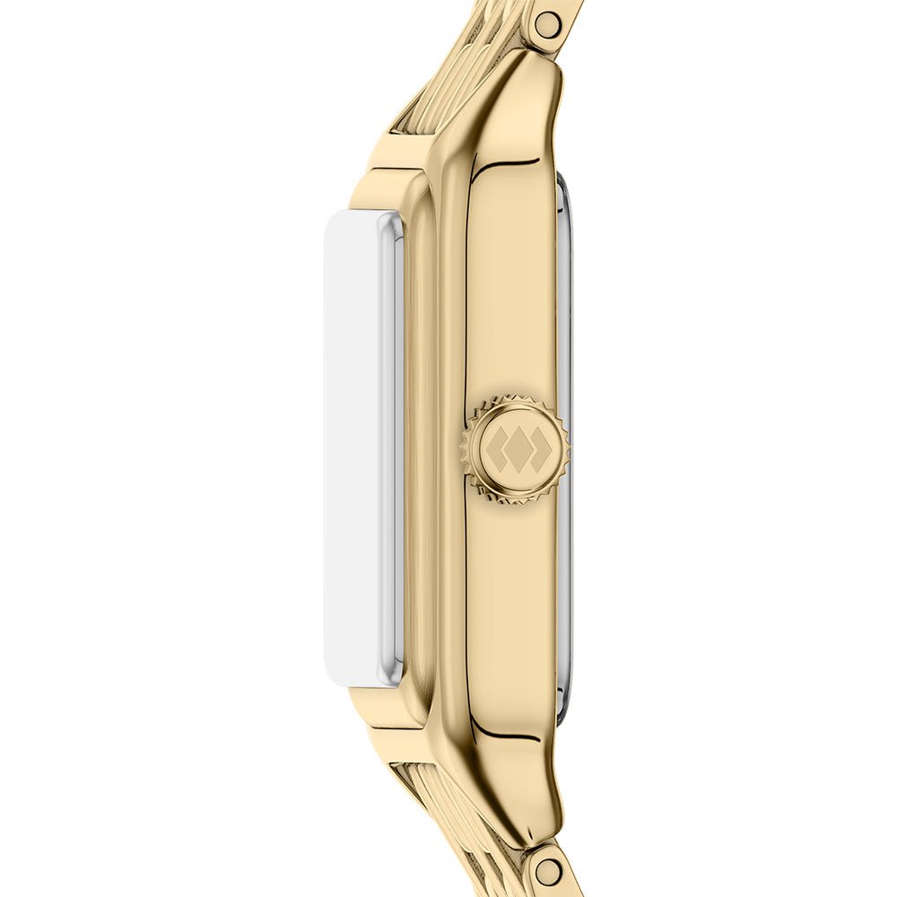 Fossil Raquel White Dial and Gold Steel Bracelet 18mm Women's Watch | ES5467 | TIME Watches