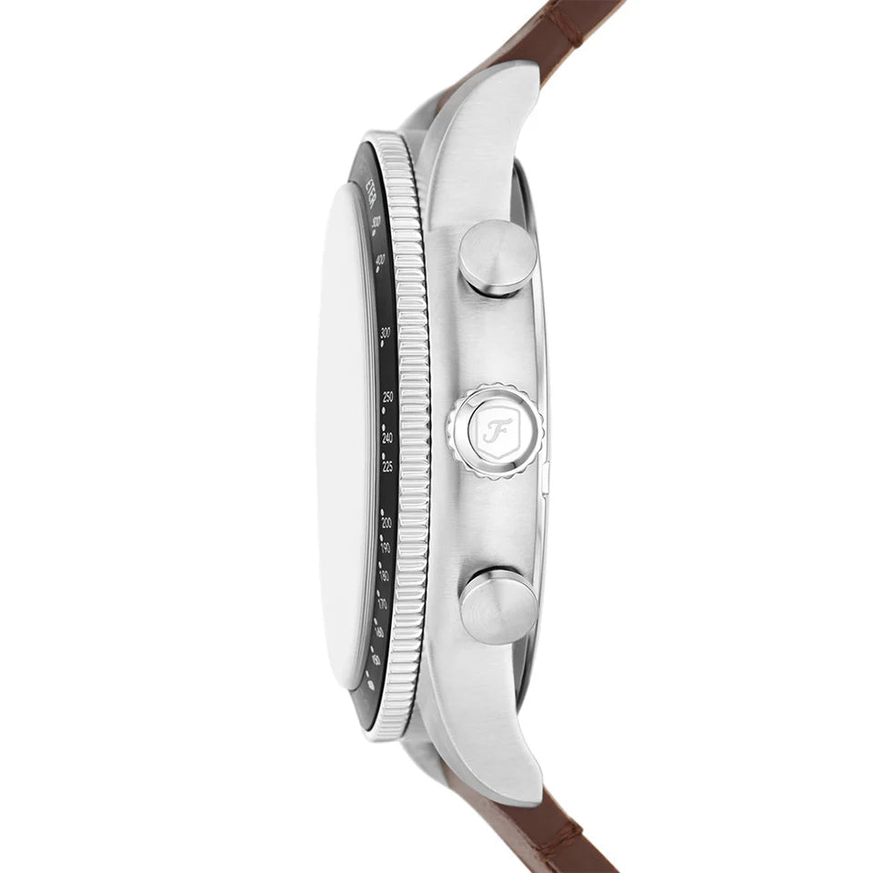 Fossil Sport Tourer Chronograph Brown LiteHide™ Leather Men's Watch | FS6042 | TIME Watches