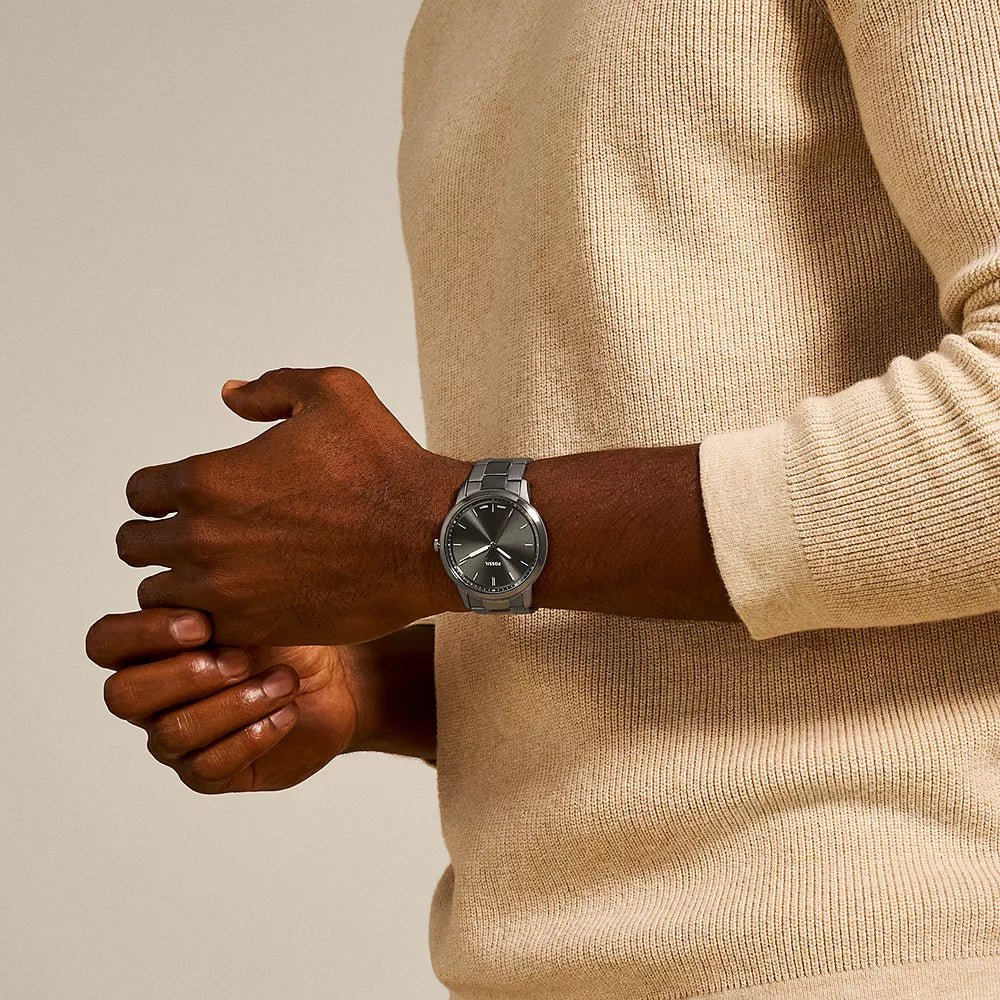 Fossil The Minimalist Three - Hand Smoke Stainless Steel Watch | FS5459 | TIME Watches