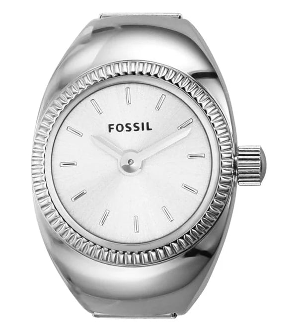 Fossil Two-Hand Stainless Steel Women's Ring Watch | ES5245 | Time Watch Specialists