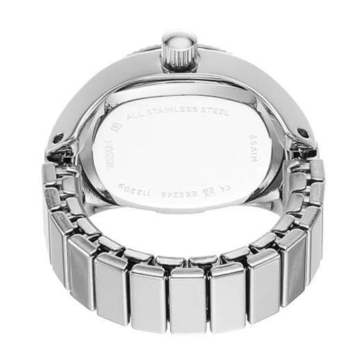 Fossil Two-Hand Stainless Steel Women's Ring Watch | ES5245 | Time Watch Specialists