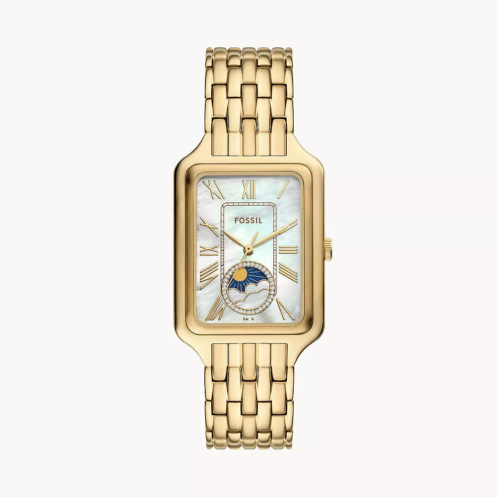 Fossil Raquel Sun & Moon Multifunction Gold-Tone Stainless Steel Women's Watch | ES5398