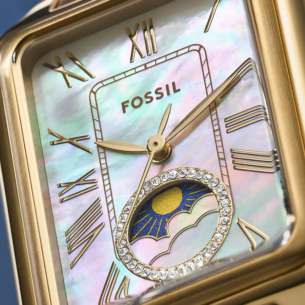 Fossil Raquel Sun & Moon Multifunction Gold-Tone Stainless Steel Women's Watch | ES5398