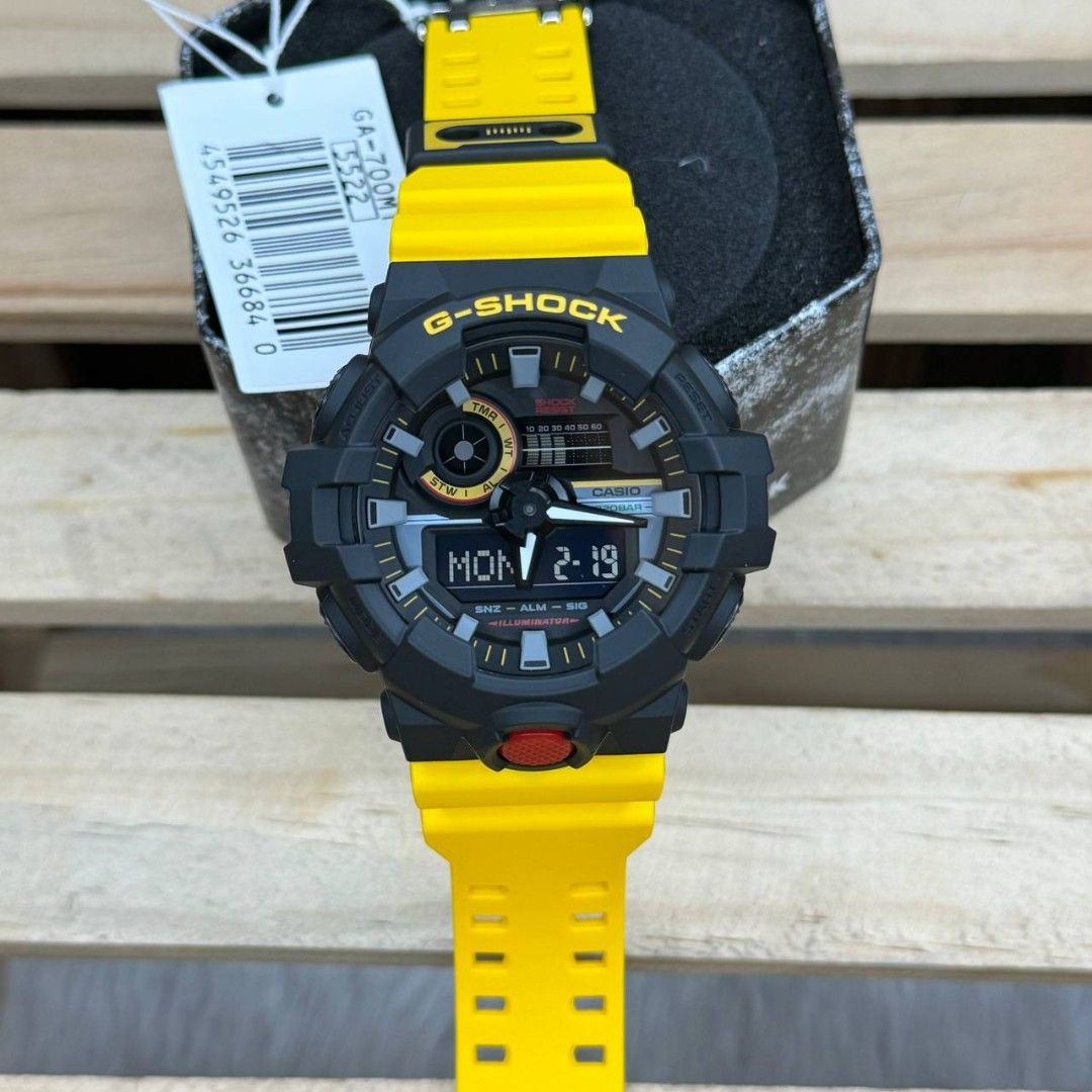 Casio G-Shock 200M Yellow Resin Men's Watch | GA-700MT-1A9DR