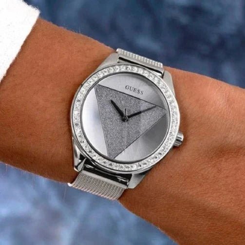Guess Ladies Silver Stainless steel Women's Watch | W1142L1 | Time Watch Specialists