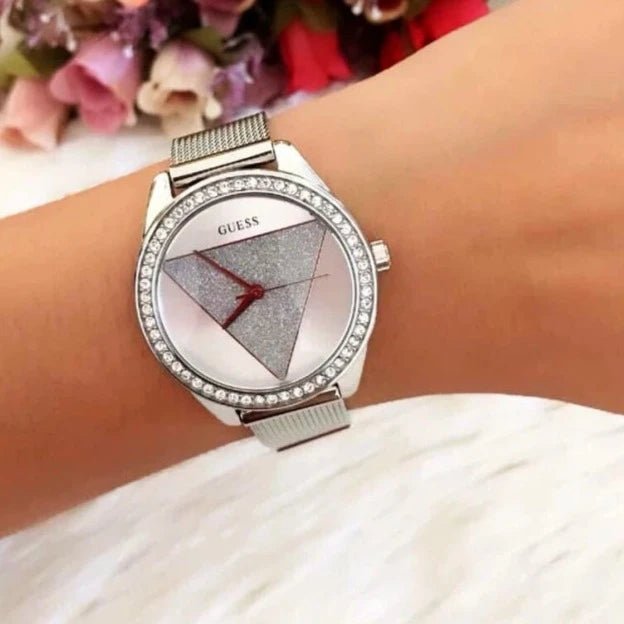 Guess Ladies Silver Stainless steel Women's Watch | W1142L1 | Time Watch Specialists