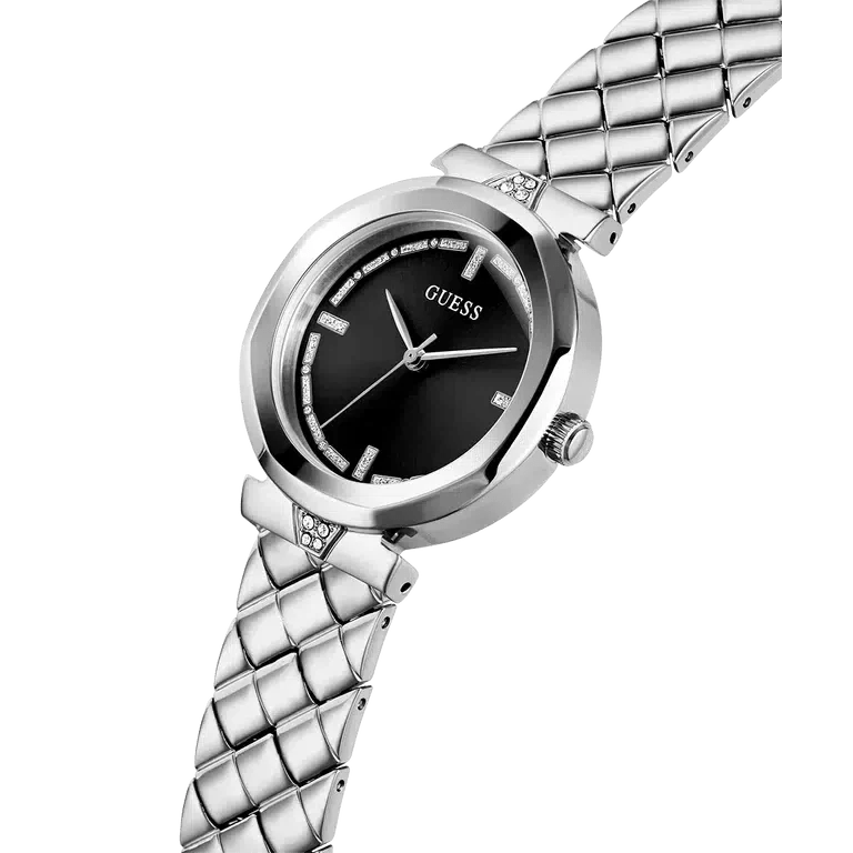 Guess Silver Tone Stainless Steel Woman's Watch | GW0613L1 | Time Watch Specialists