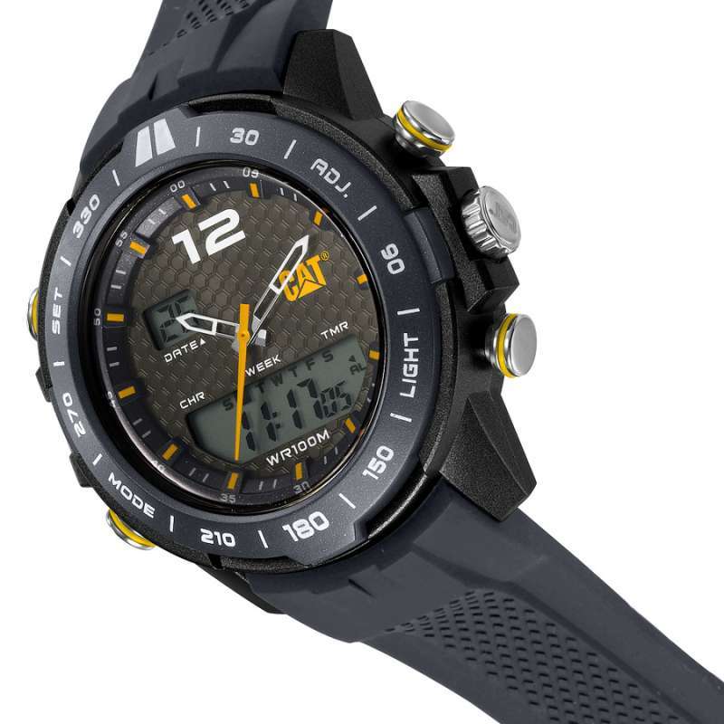 Cat Horizon Gun Grey Analogue & Digital Men’s Watch | MH.165.25.535
