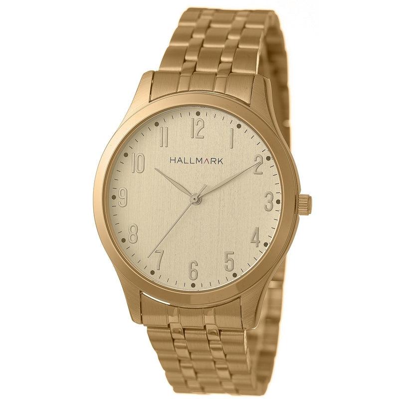 Hallmark Gold Bracelet Strap Men's Watch | HB1479C | Time Watch Specialists