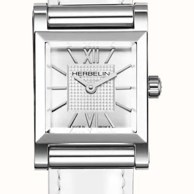 HERBELIN Antares Silver Guilloche Dial Stainless Steel Women’s Watch Head | H17144AP08 | TIME Watches