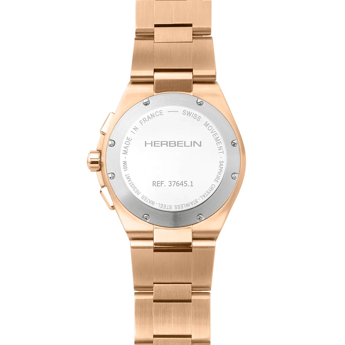HERBELIN Cap Camarat Chronograph Rose Gold Steel 42mm Men's Watch | 37645BPR14 | TIME Watches