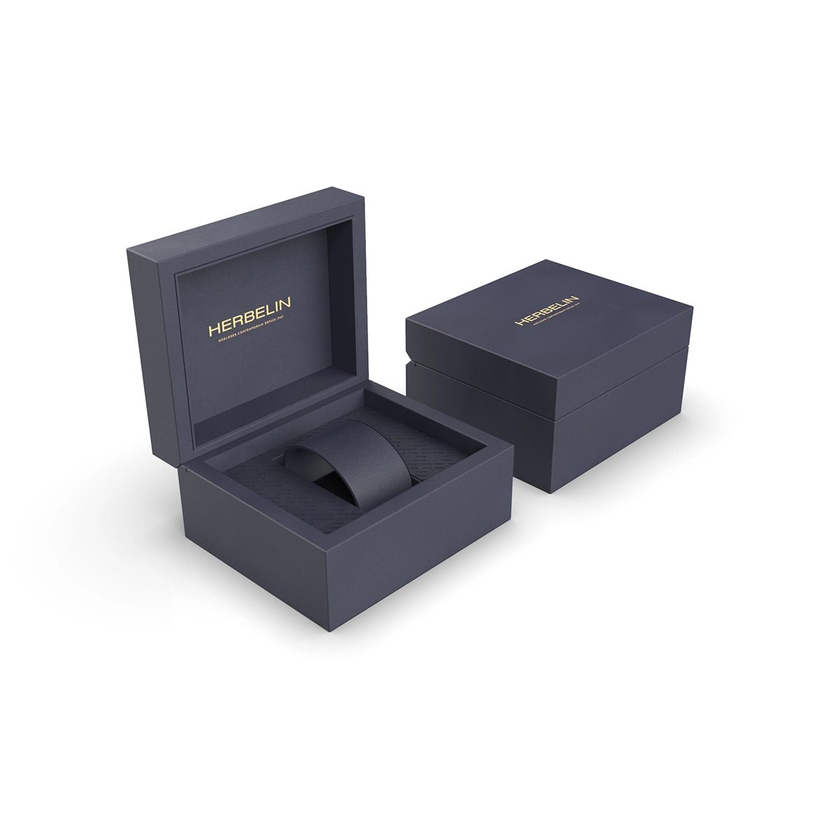 HERBELIN Cap Camarat Quartz Yellow Gold Steel and Black Fkm 40mm Men's Watch | 35646P1N14CA | TIME Watches