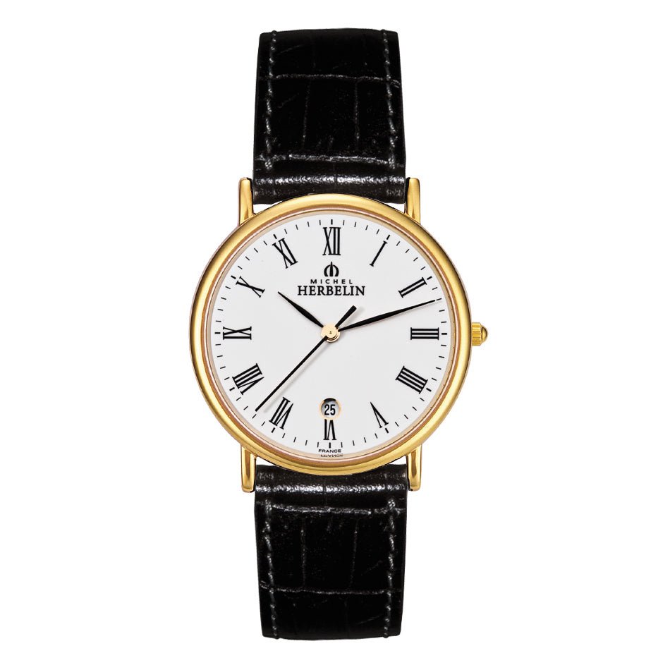 Herbelin Classique Leather Strap Woman's Watch | 12443/P01 | Time Watch Specialists
