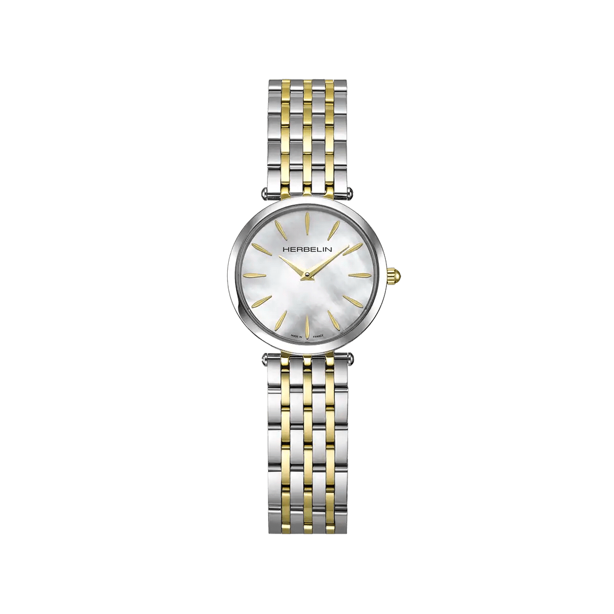 HERBELIN EPSILON – QUARTZ – MOTHER - OF - PEARL STEEL / GOLD PVD Women's Watch | 17116BT19 | TIME Watches