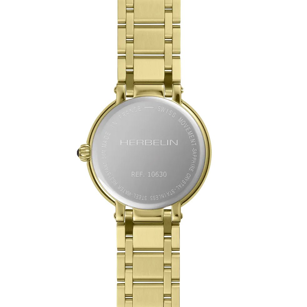 Herbelin Galet Gold Stainless Steel Woman's Watch | 10630BP89 | Time Watch Specialists