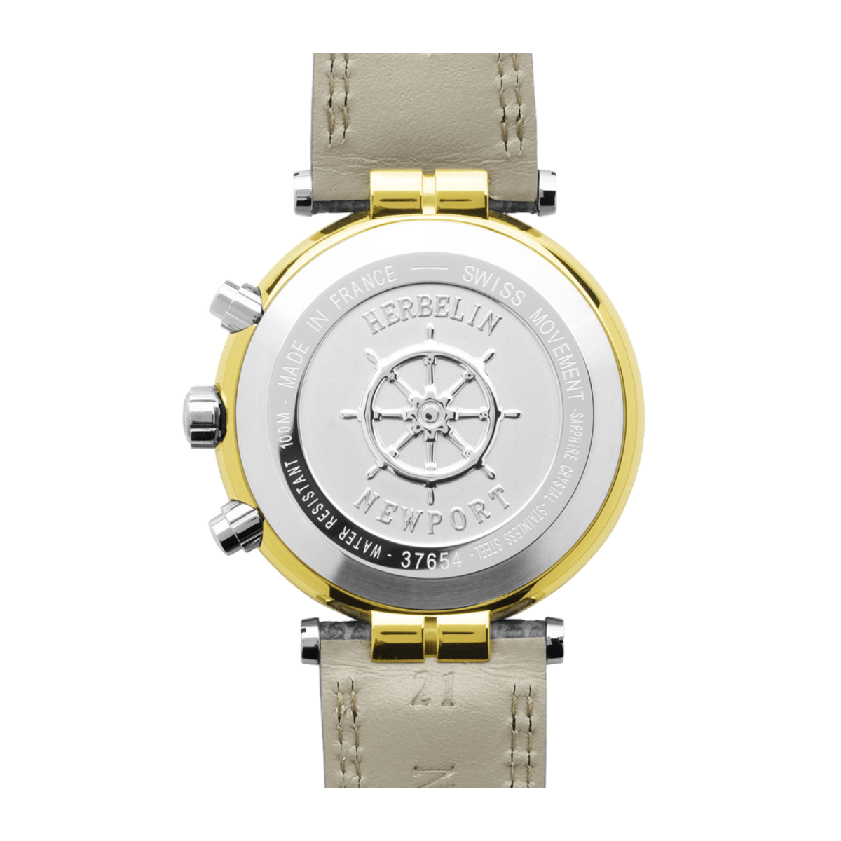 HERBELIN Galet Small Second Two - tone 32mm Women's Watch | 10630BT28 | TIME Watches