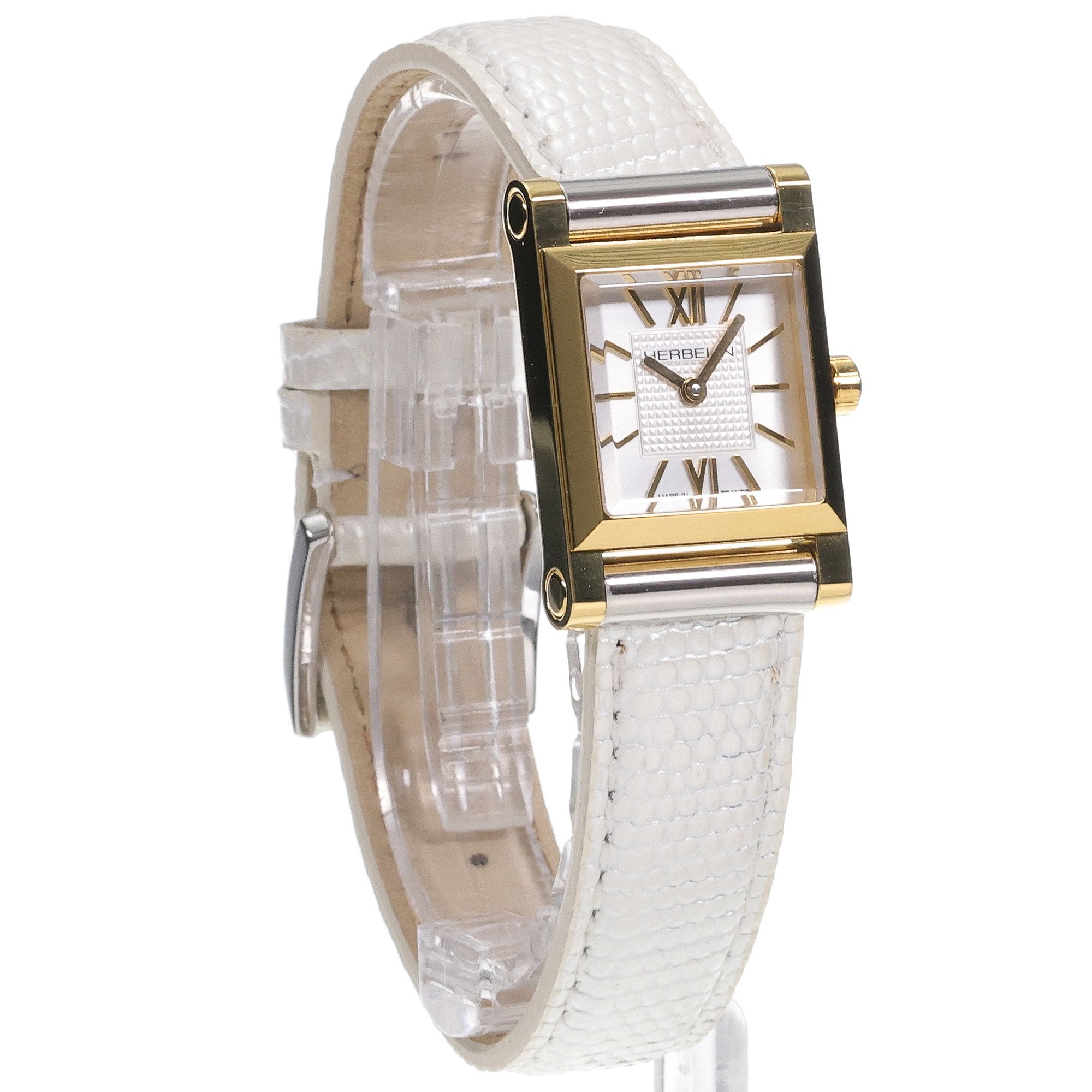 HERBELIN Antares Silver Guilloche Dial Gold PVD Interchangeable Women’s Watch | H17144P08