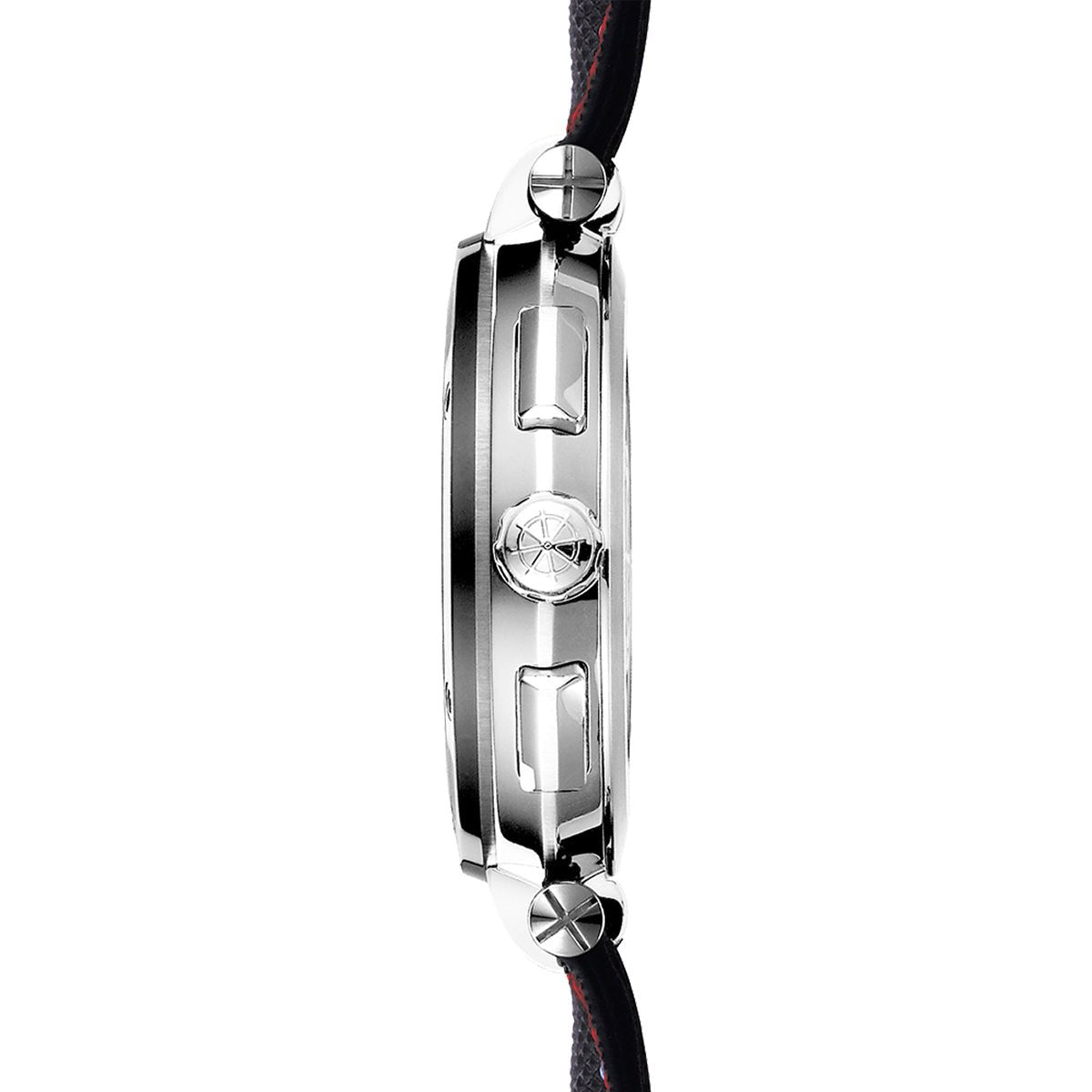 HERBELIN Newport Chronograph Gunmetal / Black / Red Accents 43mm Men's Watch | 37688AG44 | TIME Watches