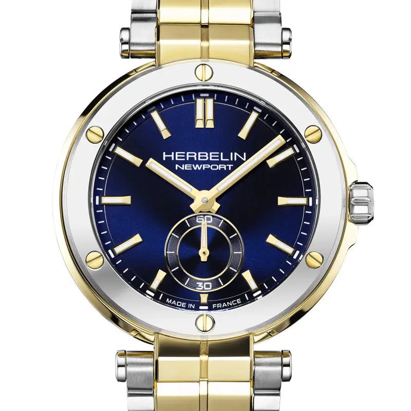 HERBELIN Newport Steel Two Tone Yellow Gold 35mm Women's Watch | 18289BT1N35 | TIME Watches