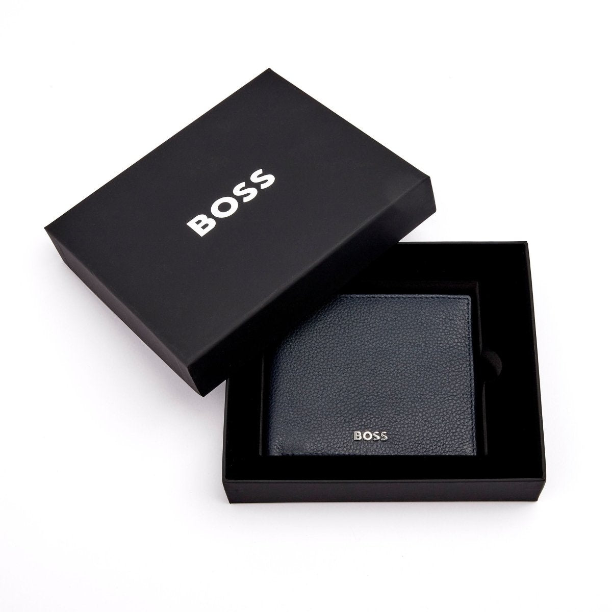 HUGO BOSS Classic Grained Navy Wallet | HLM416N | TIME Watches