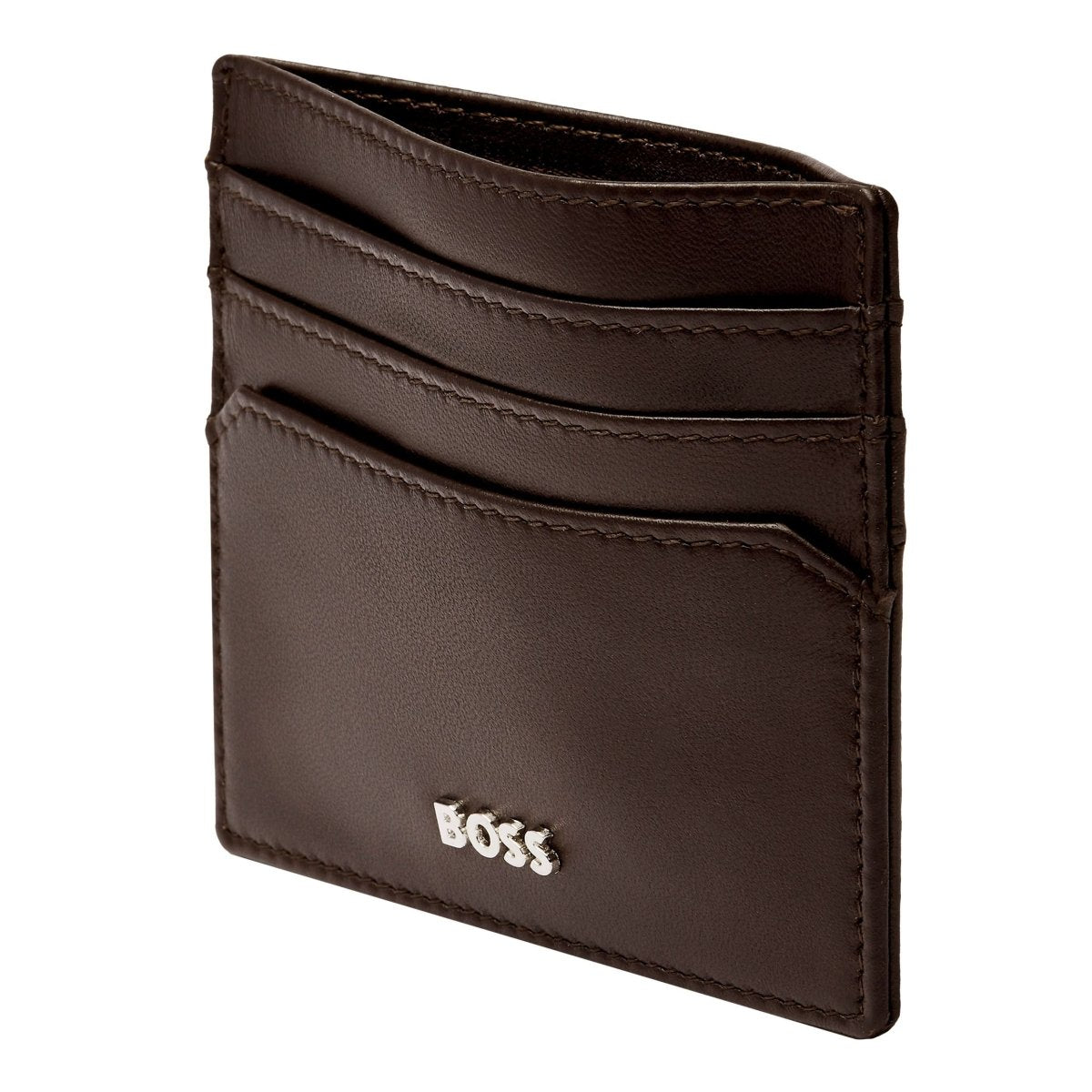 HUGO BOSS Classic Smooth Brown Card Holder | HLC403Y | TIME Watches