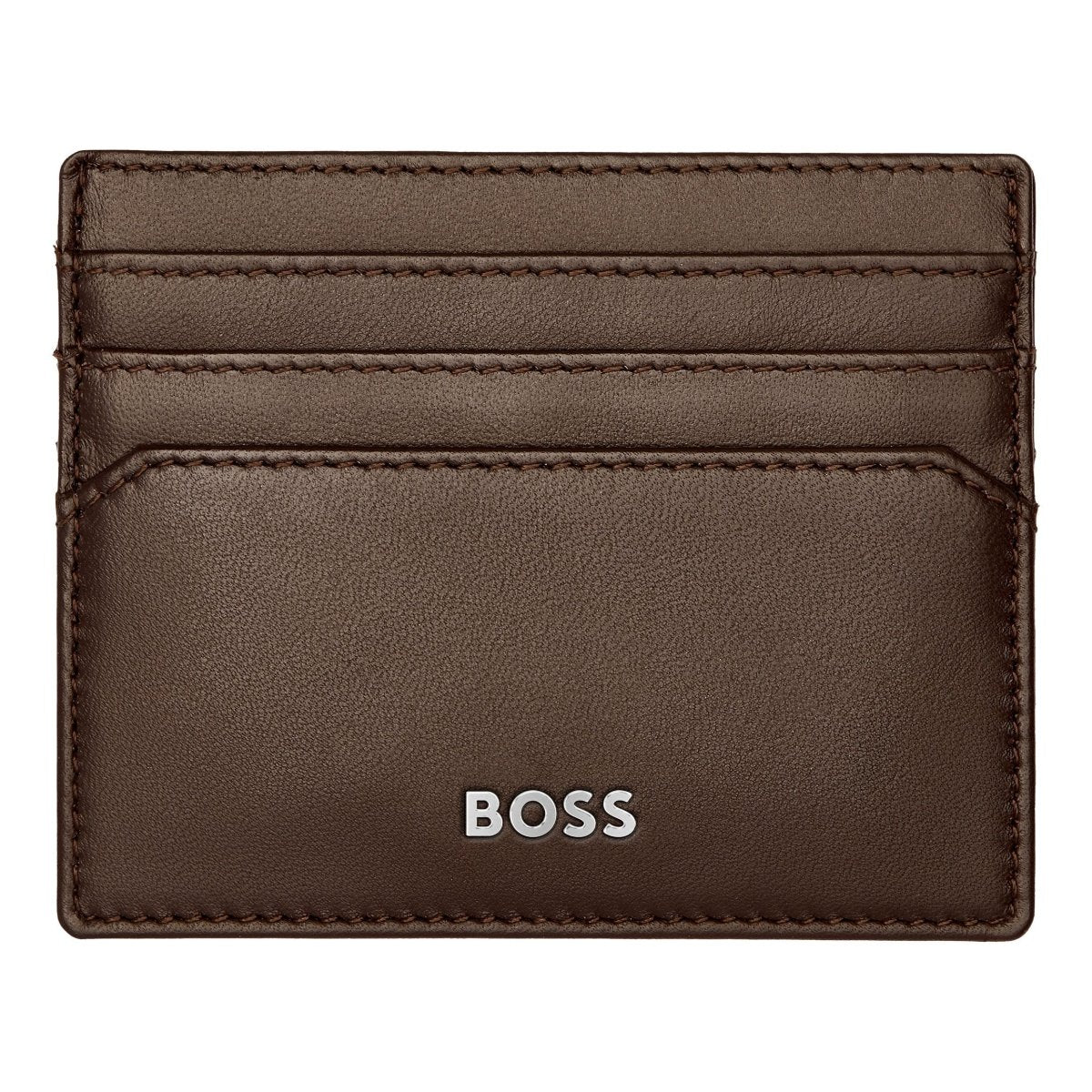 HUGO BOSS Classic Smooth Brown Card Holder | HLC403Y | TIME Watches