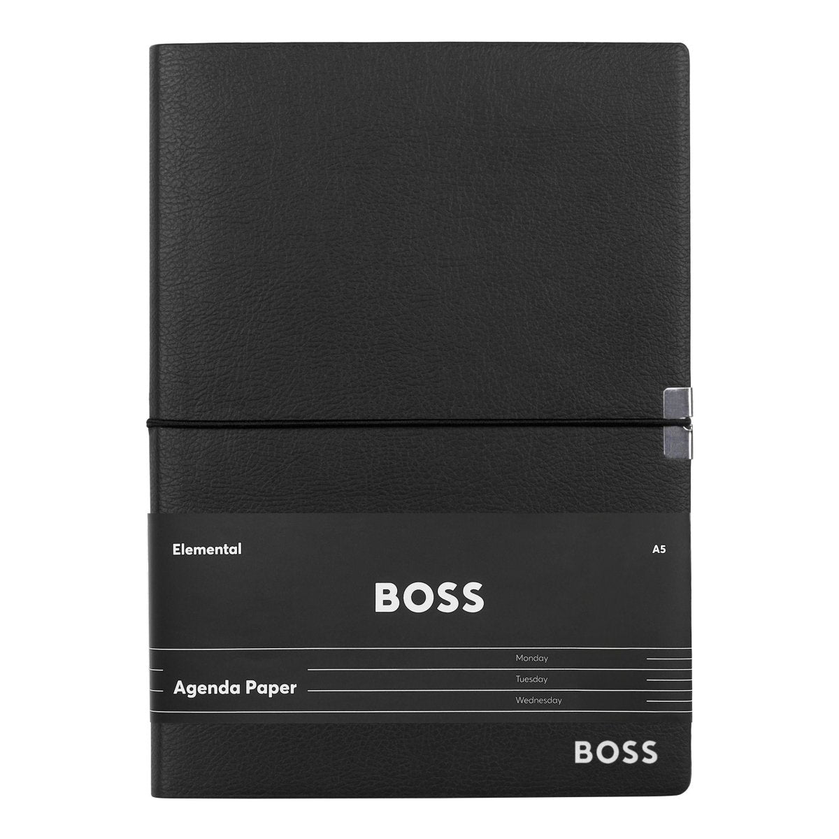 HUGO BOSS Elegance Black Agenda A6 Notebook | HNM124AA | TIME Watches