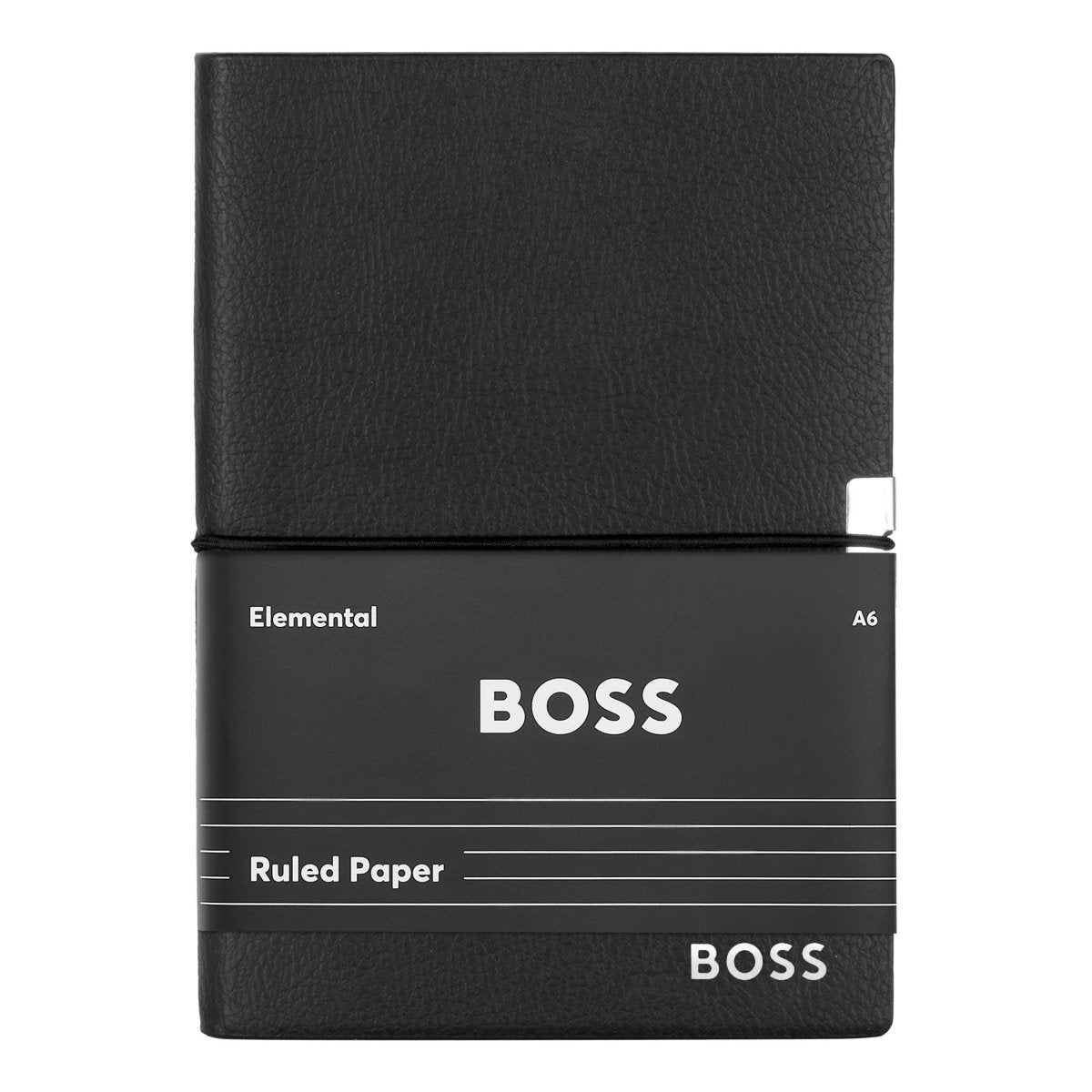 HUGO BOSS Elegance Black Lined A6 Notebook | HNM124AL | TIME Watches