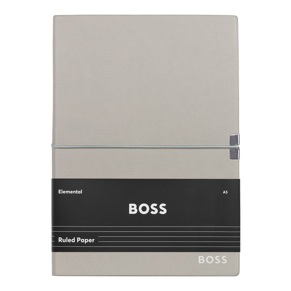 HUGO BOSS Elegance Grey Lined A5 Notebook | HNH124KL | TIME Watches