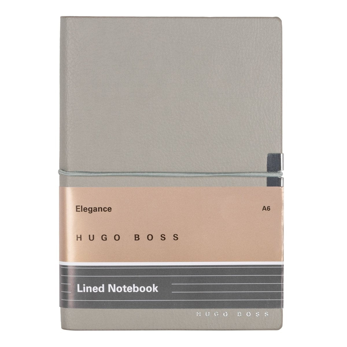 HUGO BOSS Elegance Grey Lined A6 Notebook | HNM124KL | TIME Watches