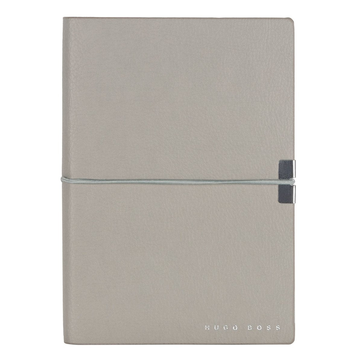 HUGO BOSS Elegance Grey Plain A6 Notebook | HNM124KP | TIME Watches