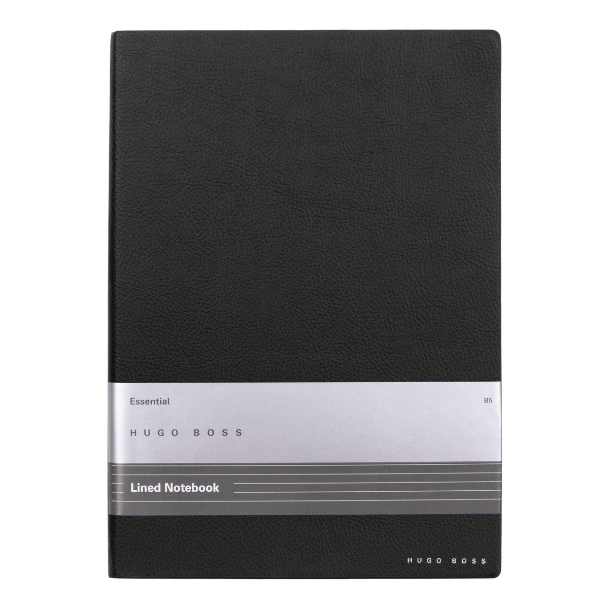 HUGO BOSS Essential Black Lined B5 Notebook | HNB121AL | TIME Watches