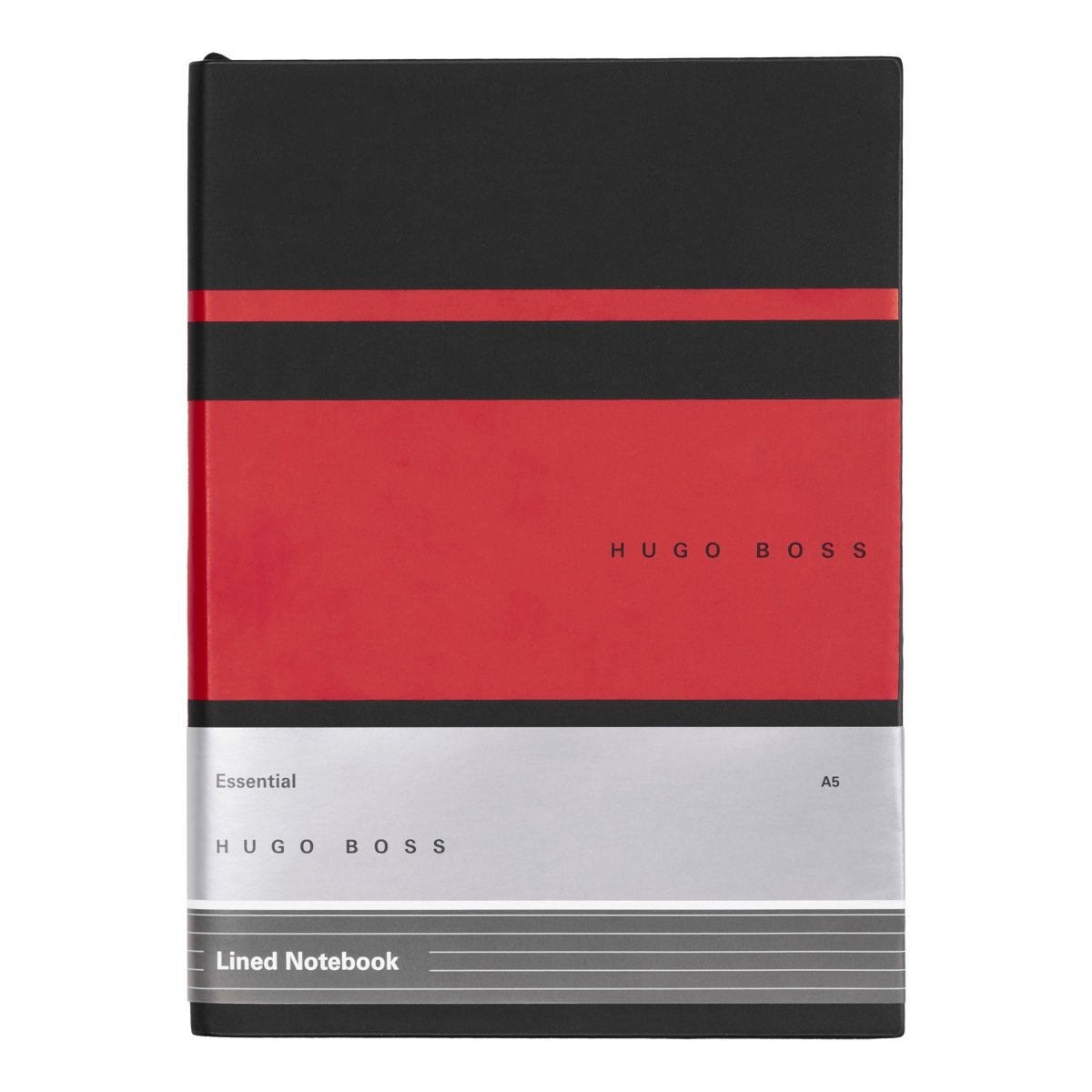 HUGO BOSS Essential Gear Matrix Red Lined A5 Notebook | HNH127PL | TIME Watches