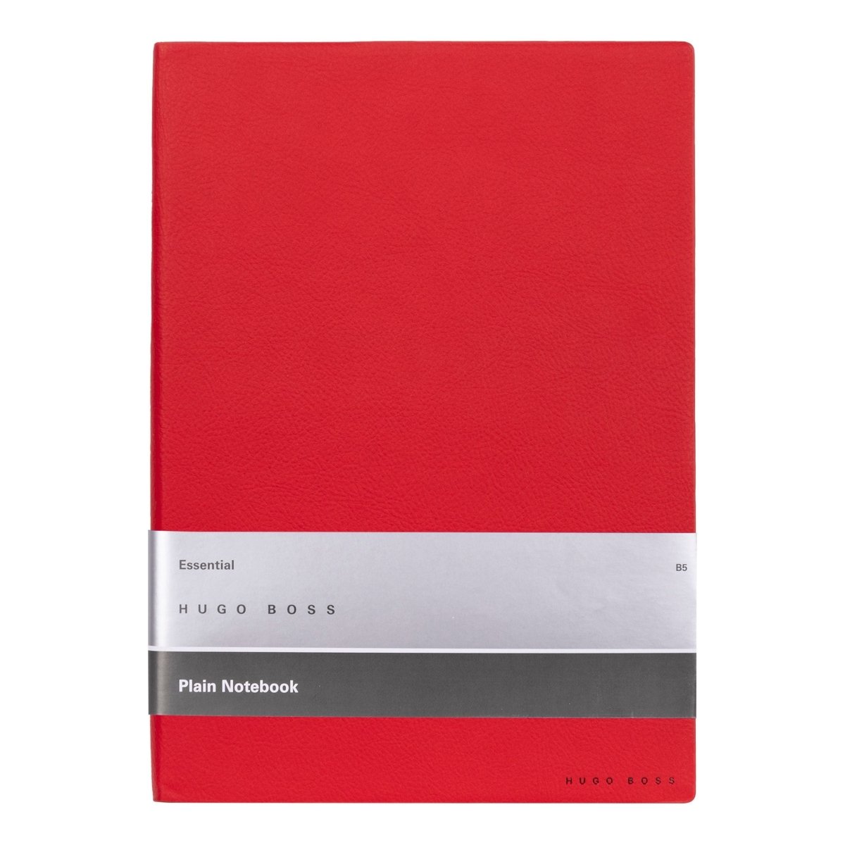 HUGO BOSS Essential Red Plain B5 Notebook | HNB121PP | TIME Watches