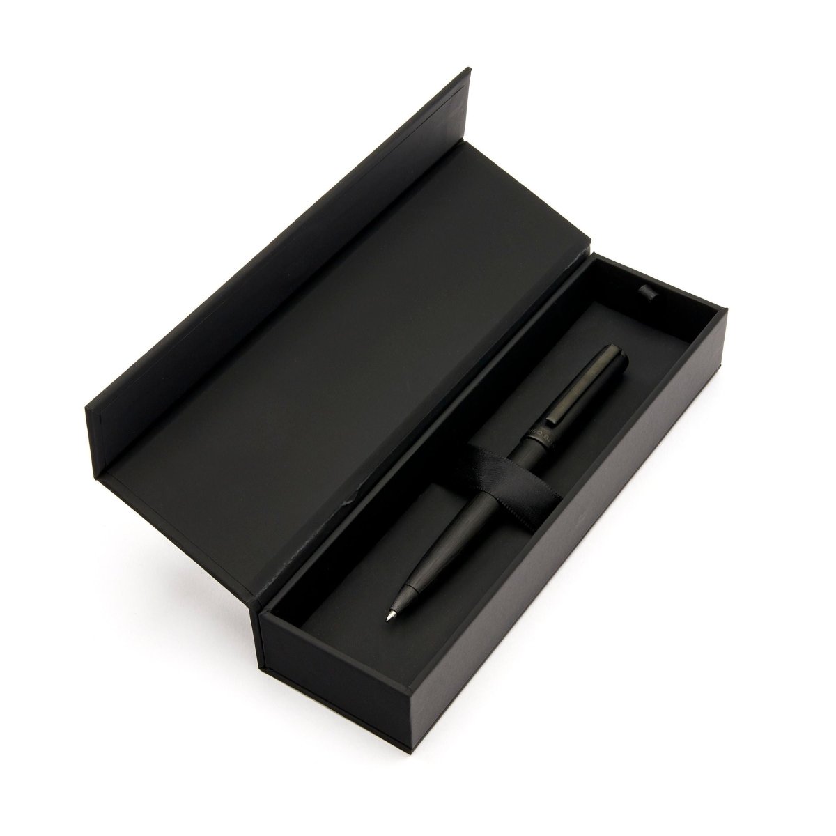 HUGO BOSS Gear Brushed Black Ballpoint Pen | HSK4414A | TIME Watches