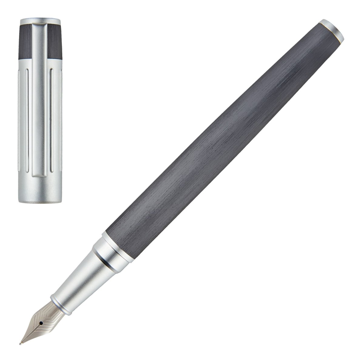 HUGO BOSS Gear Ribs Gun Fountain Pen | HSV3062D | TIME Watches