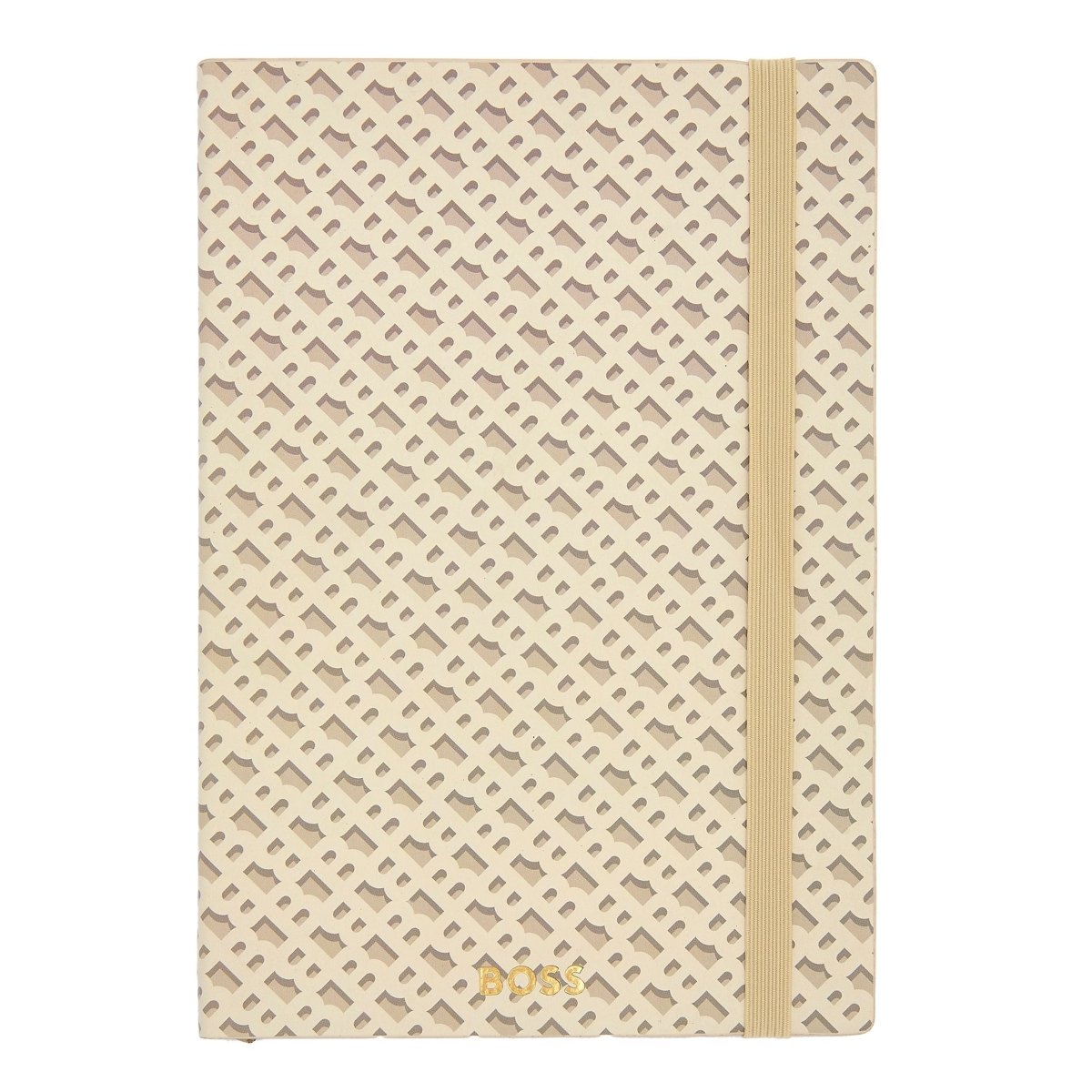 HUGO BOSS Monogram Cream Lined A5 Notebook | HNH412GL | TIME Watches