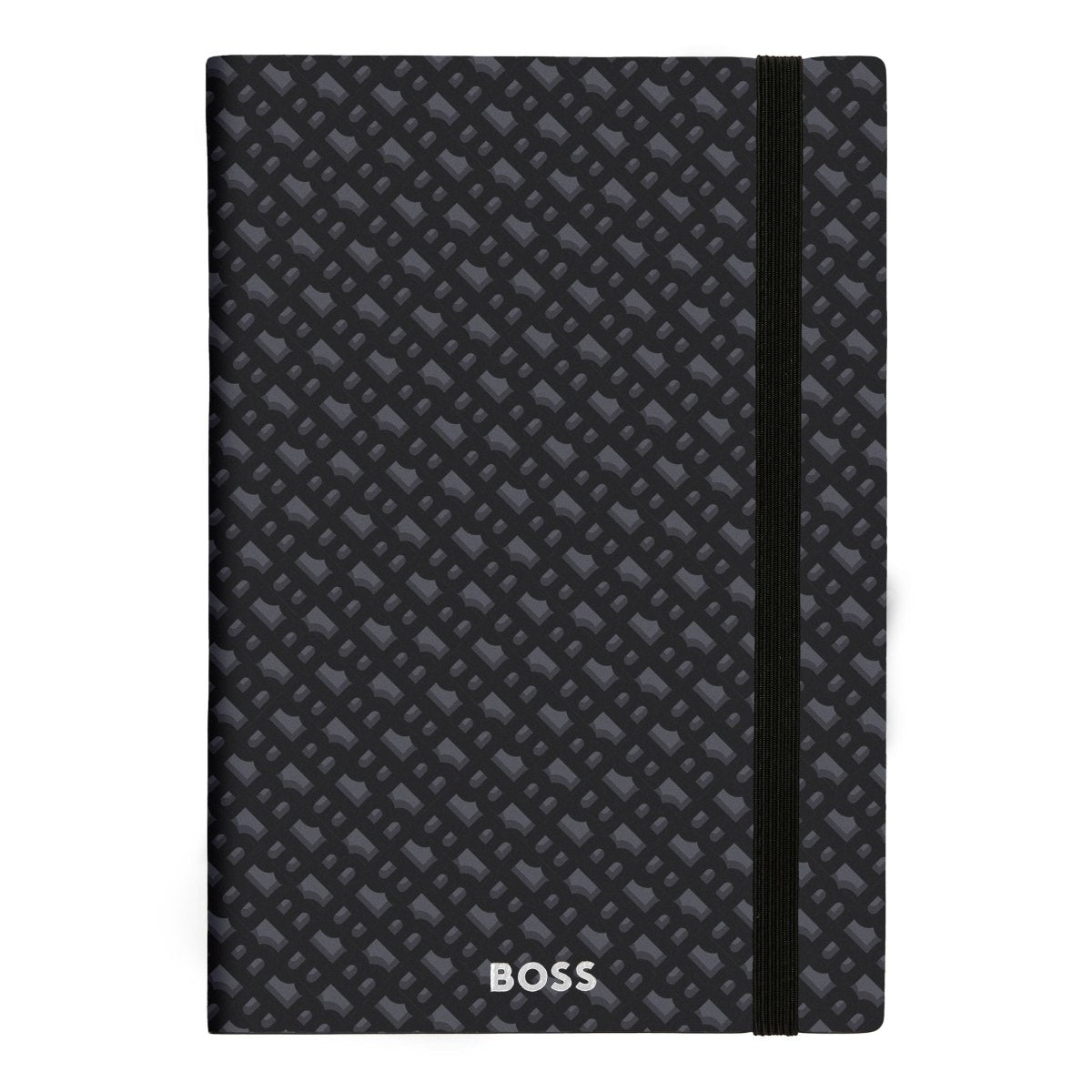 HUGO BOSS Monogram Grey Lined A5 Notebook | HNH412JL | TIME Watches
