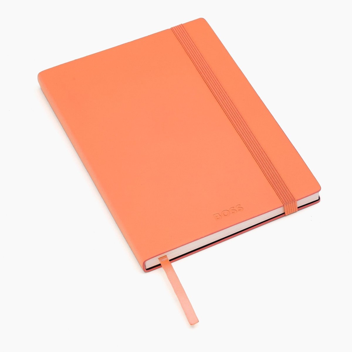 HUGO BOSS Pastel Classic Light Orange Lined A5 Notebook | HNH422UL | TIME Watches