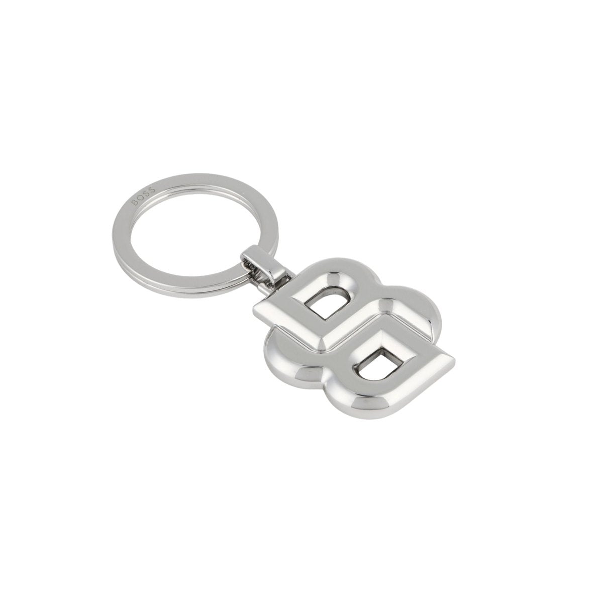 HUGO BOSS Shinny Chrome Double B Key Ring | HAK567B | TIME Watches
