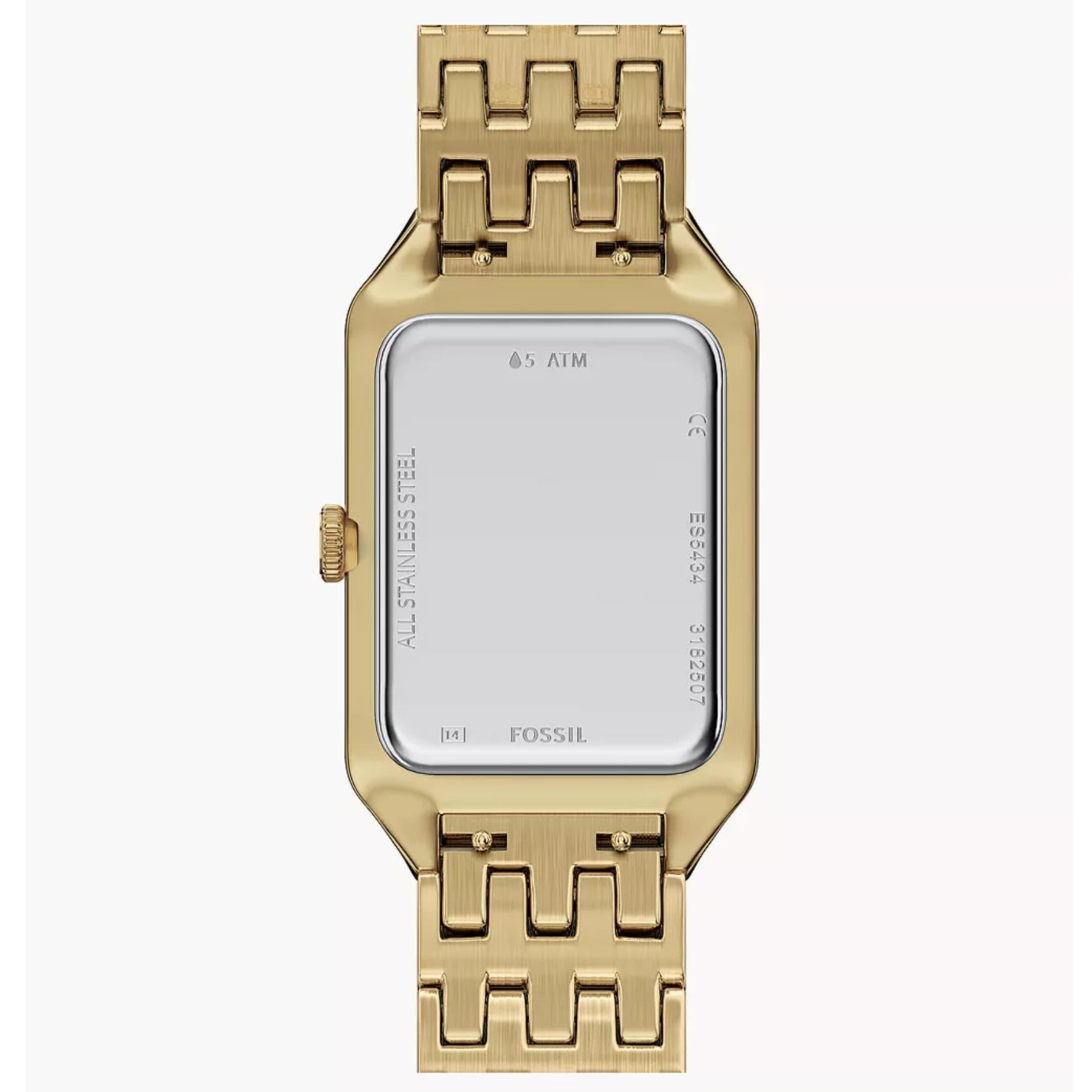 Fossil Raquel Quartz Black Dial Steel Strap Women’s Watch | ES5434