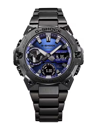 CASIO G-Shock G-Steel Digital Analogue Black Men's Watch | GST-B400BD-1A2D
